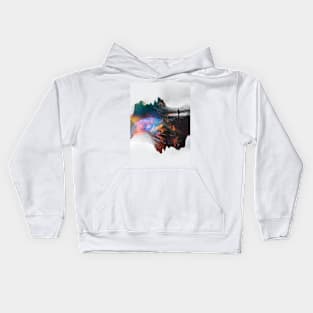 Delusive activities A Colorful Negative Space Art Kids Hoodie